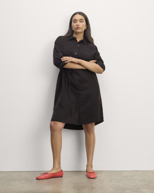 The Must-Have Shirtdress in Butterlite | Black