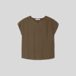 Alternative view of The City Stripe V-Neck Top | Beech