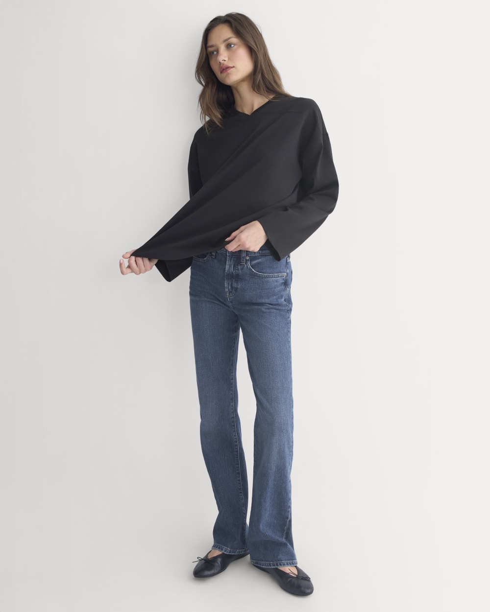 Retro V-Neck Jersey | Black - Image 3