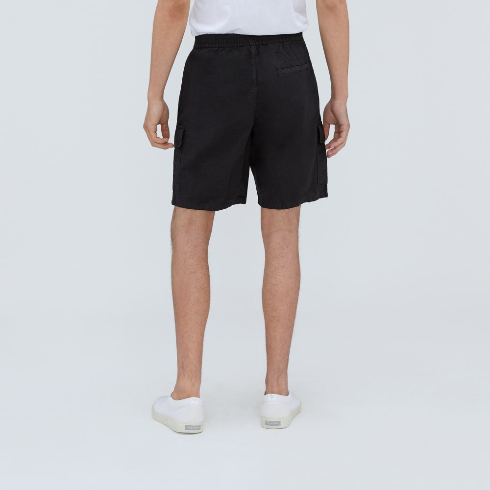 The Cotton Linen Short | Black - Image 3