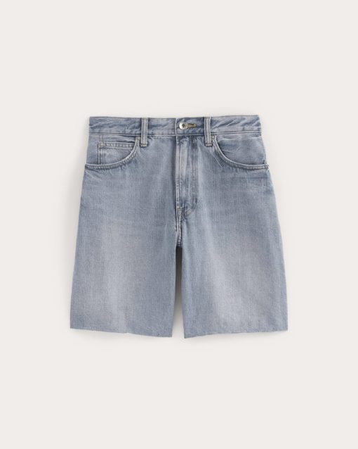 Alternative view of The OG Baggy Jean Short | Light Indigo