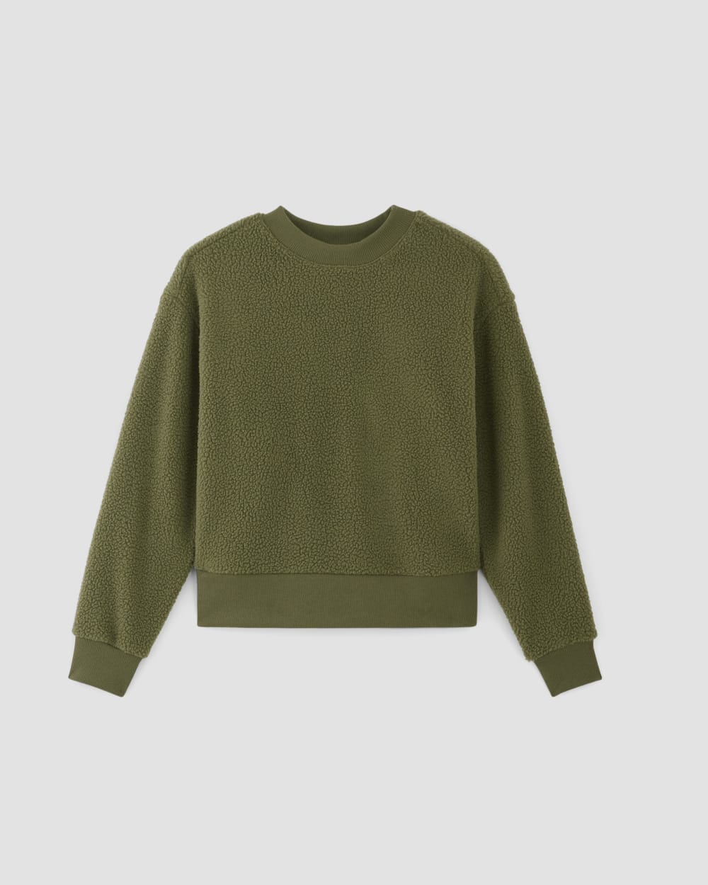 The ReNew Fleece Oversized Crew | Kalamata - Image 2