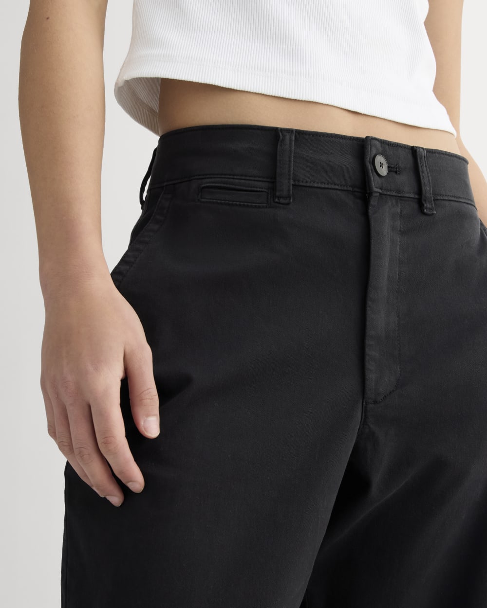 The Wide-Leg Chino | Black - Image 4