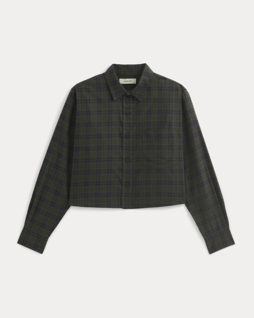 Alternative view of The Way-Short Shirt in Silky Cotton | Duffle Bag Plaid
