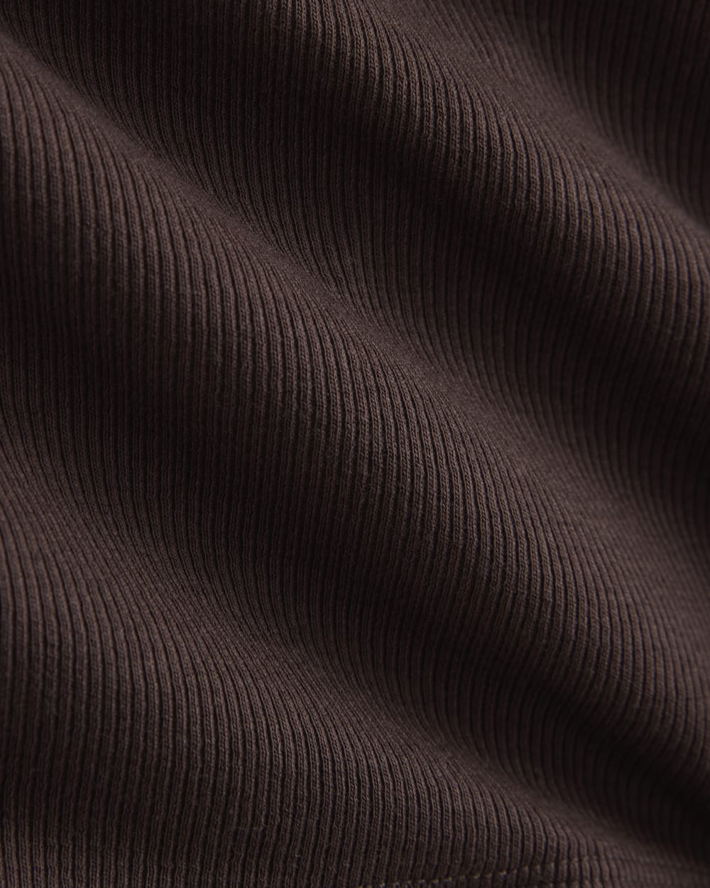 Luxe Rib V-Neck Henley | Coffee Bean - Image 2