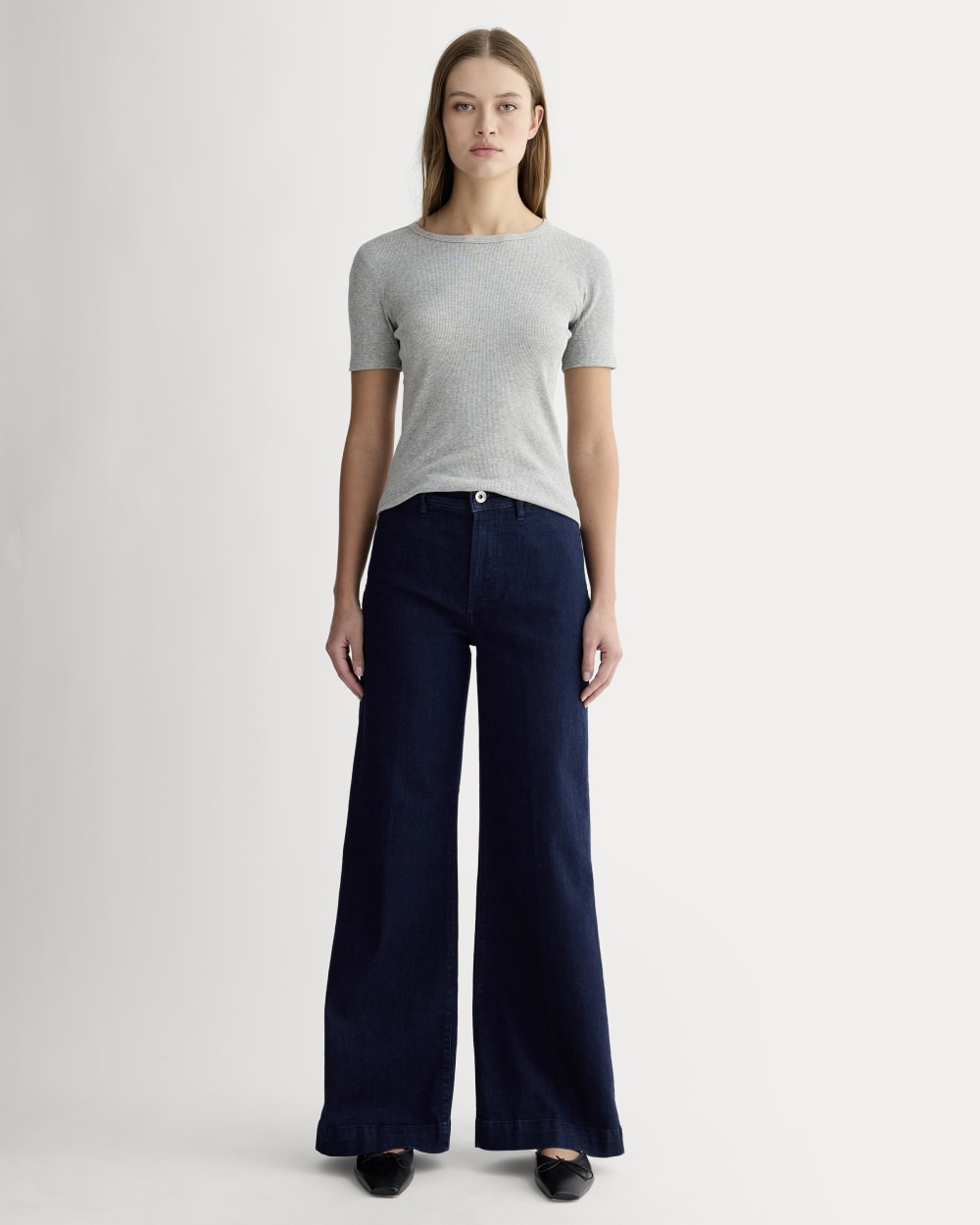 The Luxe Rib Crew | Heathered Grey - Image 3