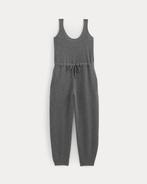 Alternative view of Cashmere Lounge Jumpsuit | Heather Charcoal