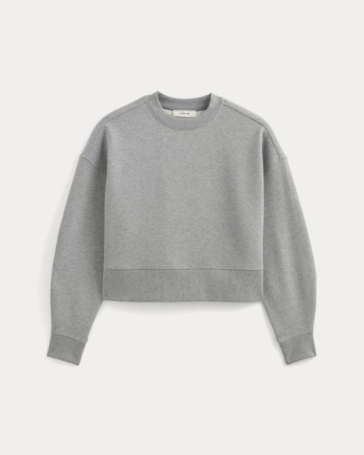 Alternative view of Luxe Fleece Sweatshirt | Vintage Heather Grey