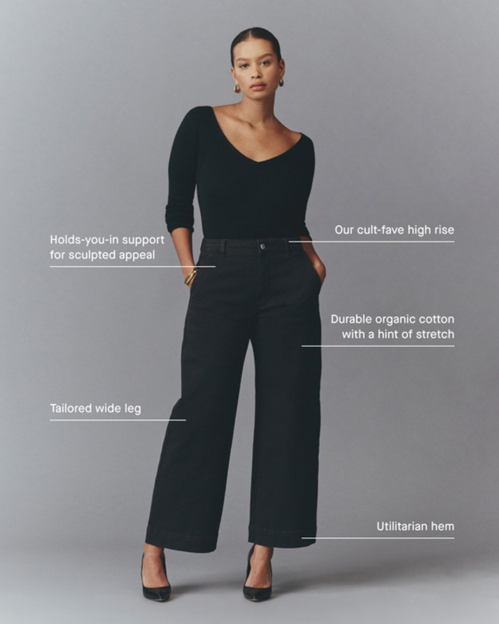 The Utility Wide-Leg Pant | Kalamata - Image 4