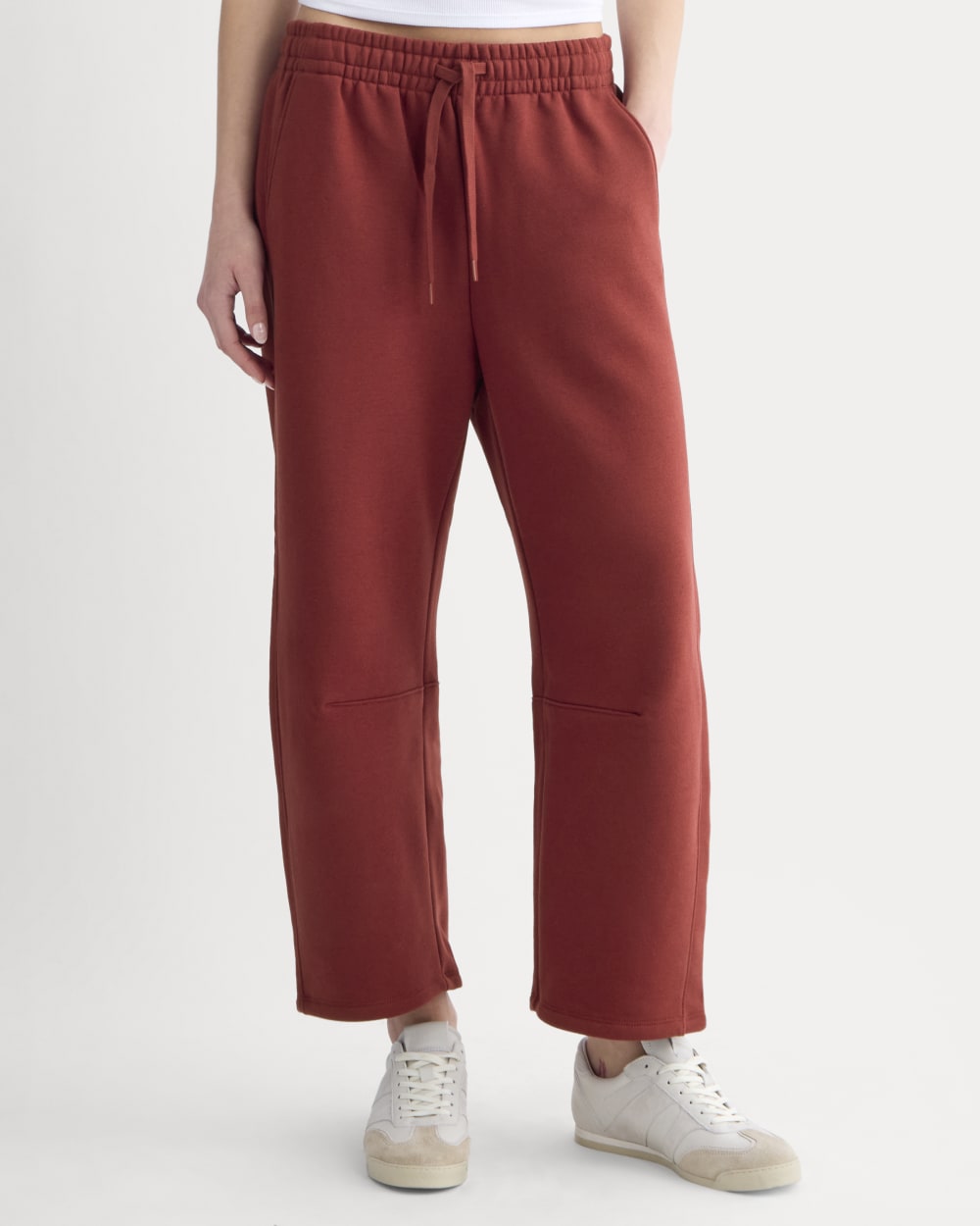 Luxe Fleece Barrel Sweatpant | Merlot - Image 3