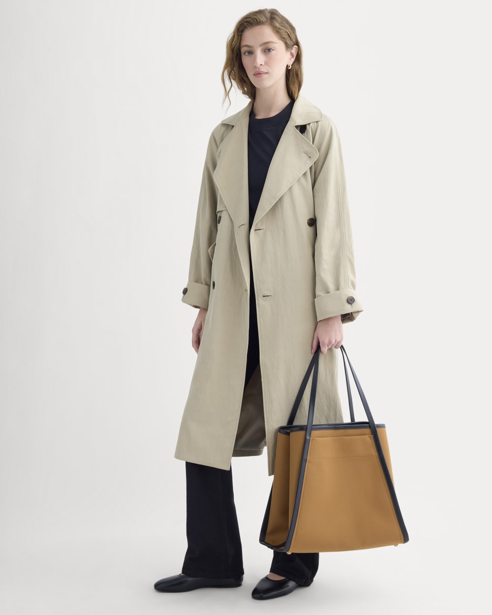 Canvas Lug Tote | Golden Brown - Image 4