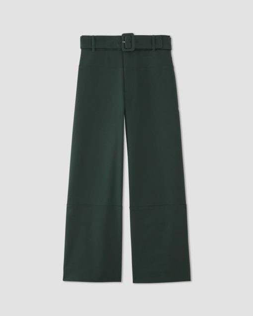 Alternative view of The Structured Cotton Belted Pant | Scarab