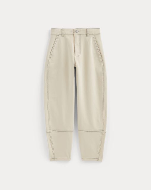 Alternative view of The Utility Barrel Pant | Natural | Regular
