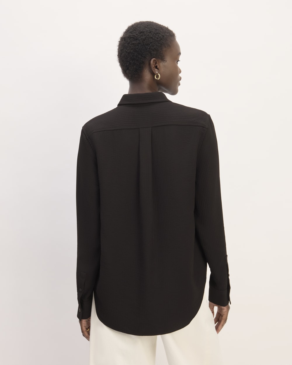 The City Stripe Relaxed Shirt | Black - Image 6