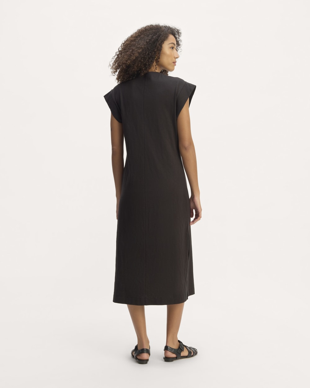 The Muscle Tee Midi Dress | Black - Image 6