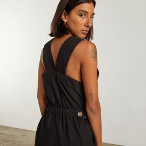 Alternative view of The Fatigue Apron Jumpsuit | Black
