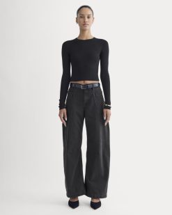 The Gardener Pull-On Jean | Washed Black