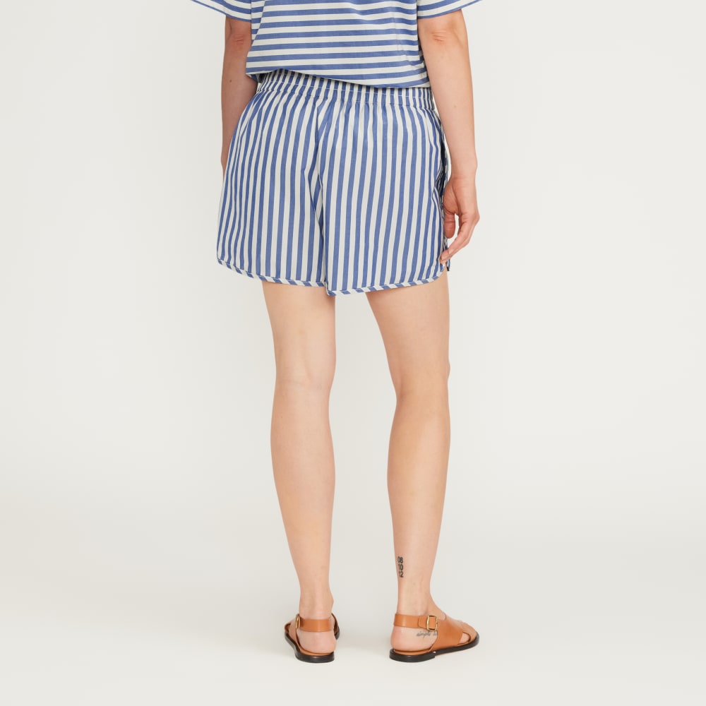 The Poplin Boxer Short | Mazarine Blue / Bone - Image 6