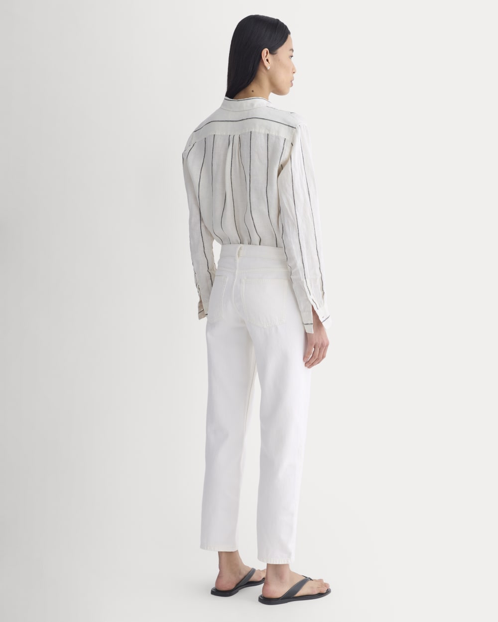 Low-Rise Straight Jean | Ecru - Image 5