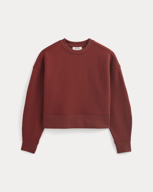 Alternative view of Luxe Fleece Sweatshirt | Merlot