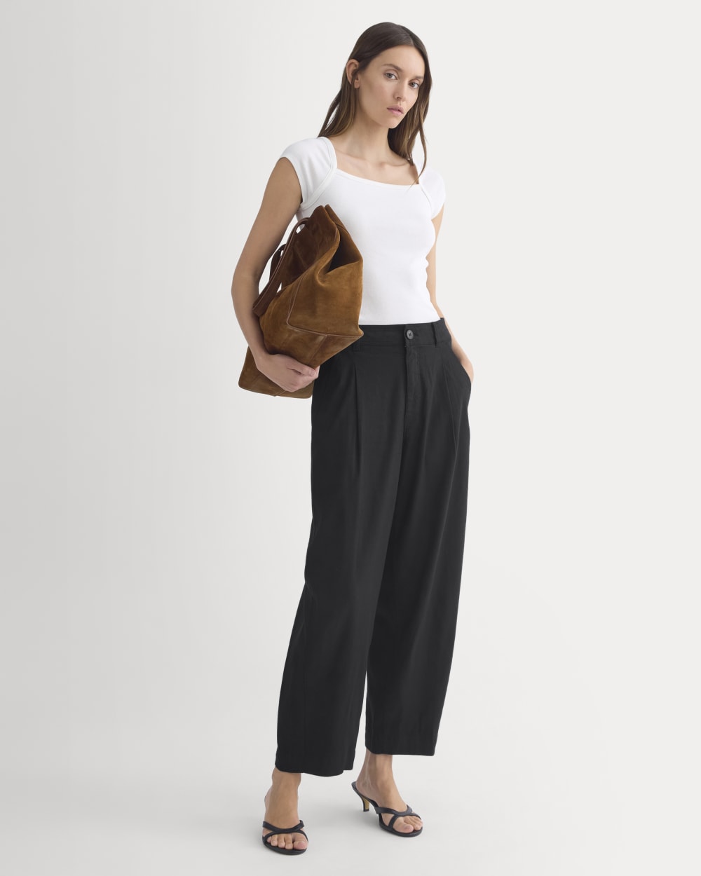 RetroSoft Cotton Square-Neck Tee | Bone - Image 3