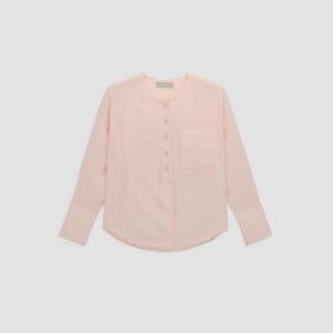 Alternative view of The Linen Popover Shirt | Petal Pink