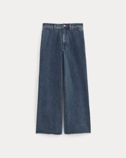 Alternative view of The Mariner Cropped Jean | Mid Indigo