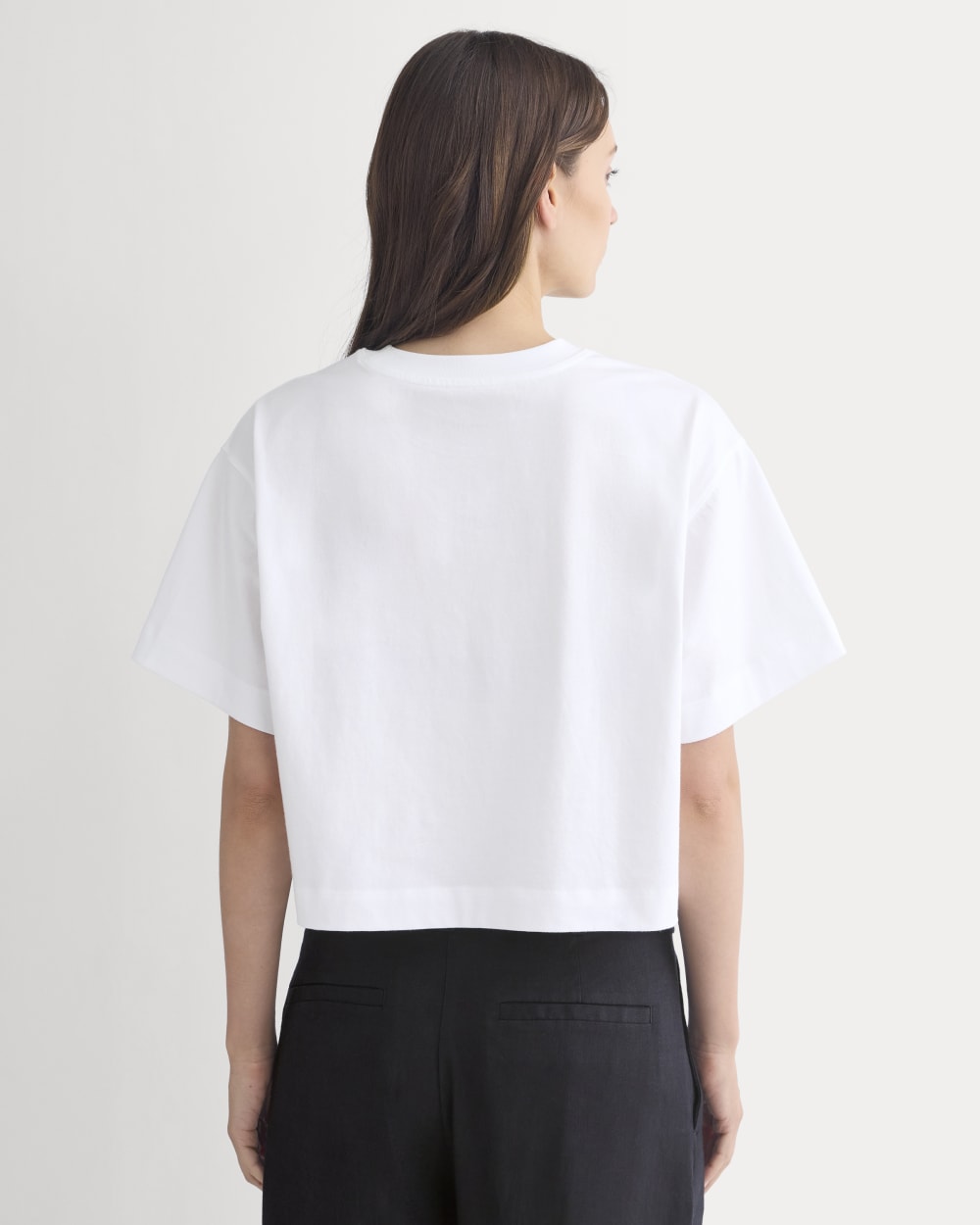 Forever Jersey Cropped Tee | White - Image 5