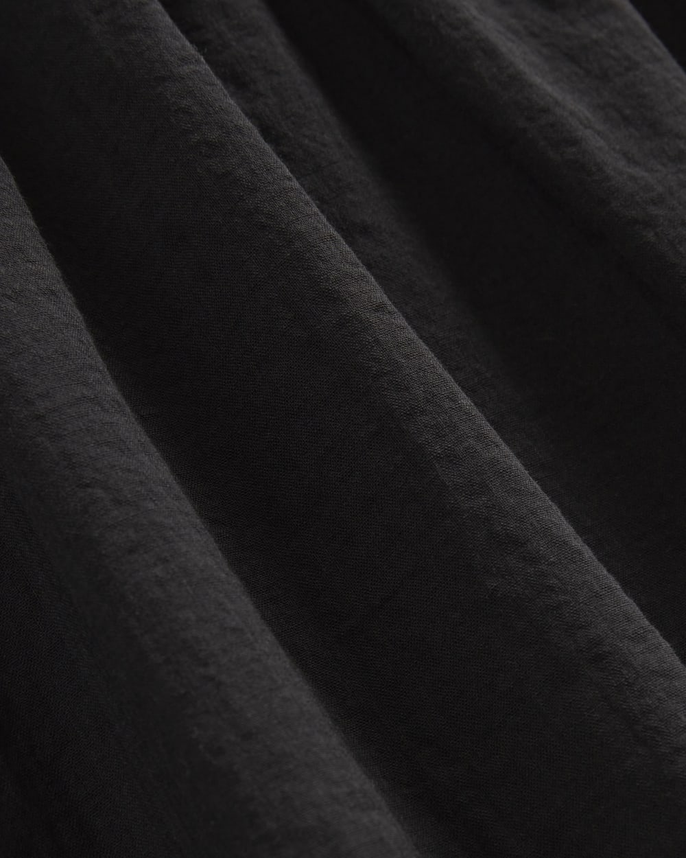 The Gauze Puff-Sleeve Mini Dress | Black - Image 5