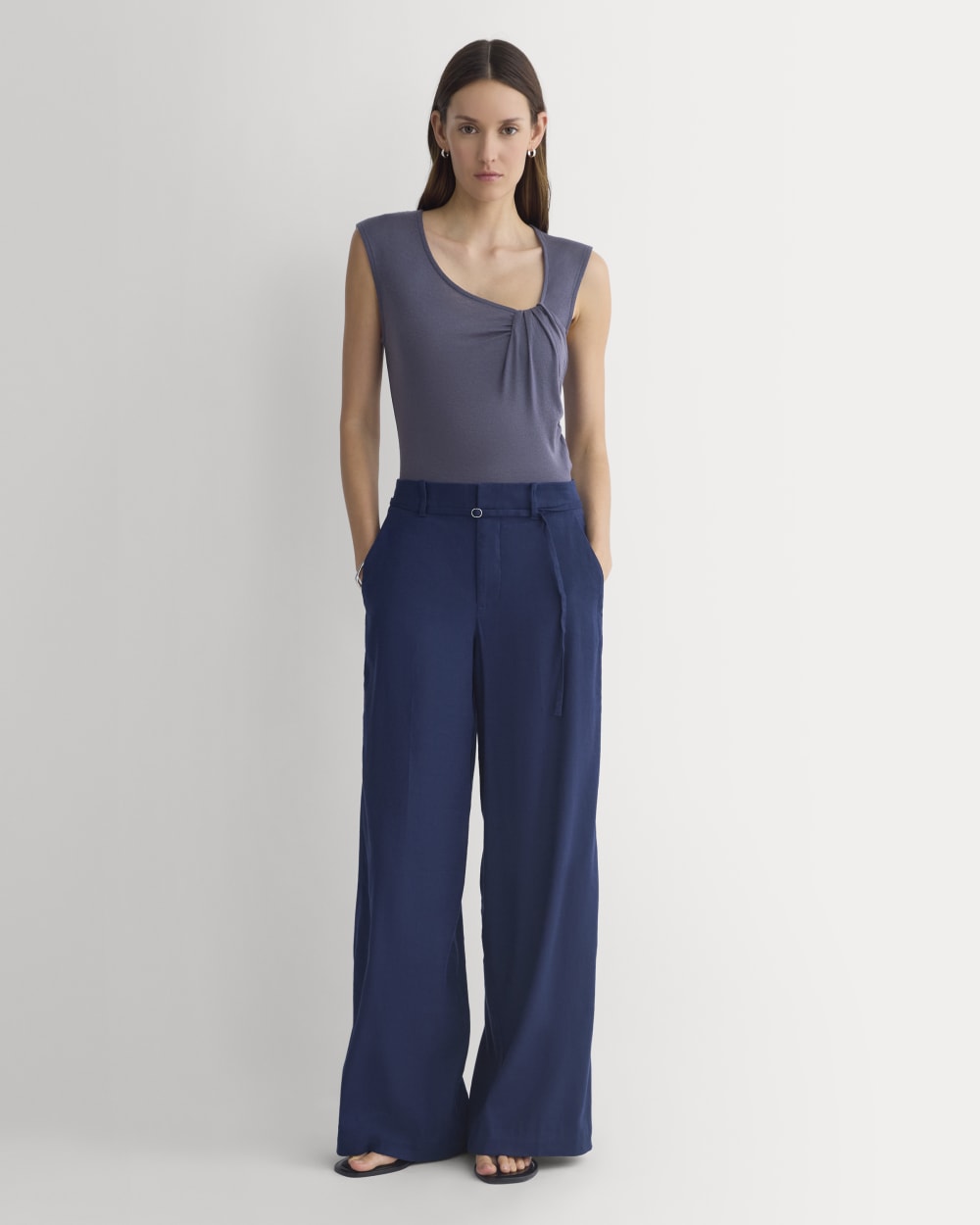Asymmetrical Top in Butterluxe | Graystone - Image 3