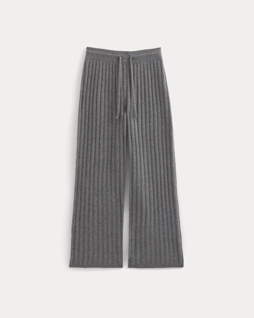 Straight-Leg Pant in Wool Cashmere | Heather Charcoal - Image 2