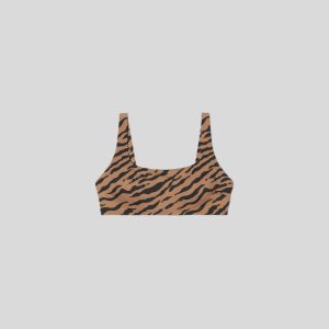 Alternative view of The Square-Neck Bikini Top | Tiger Stripe Toasted Coconut