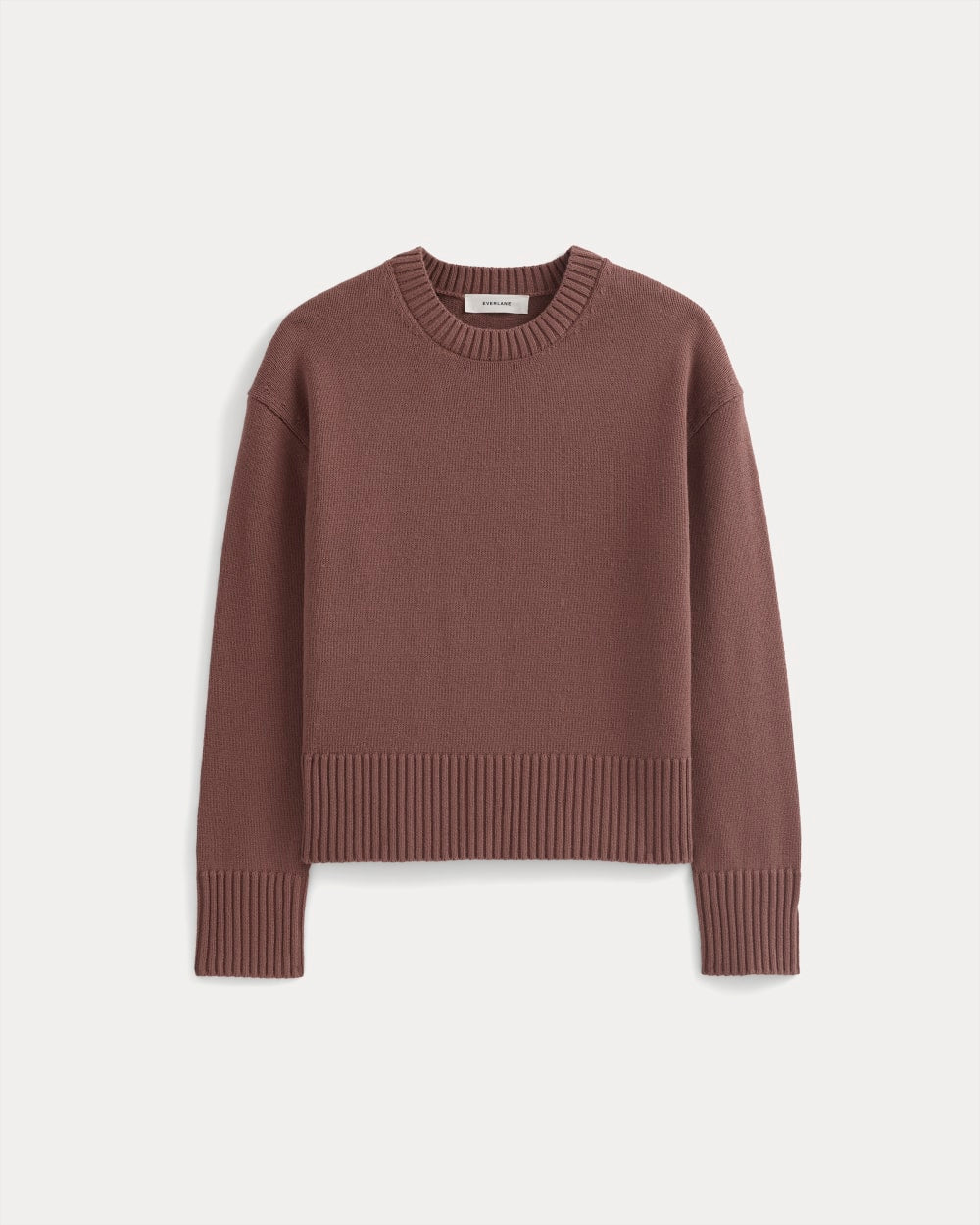 The Boxy Sweater in Everyday Cotton | Mocha - Image 2