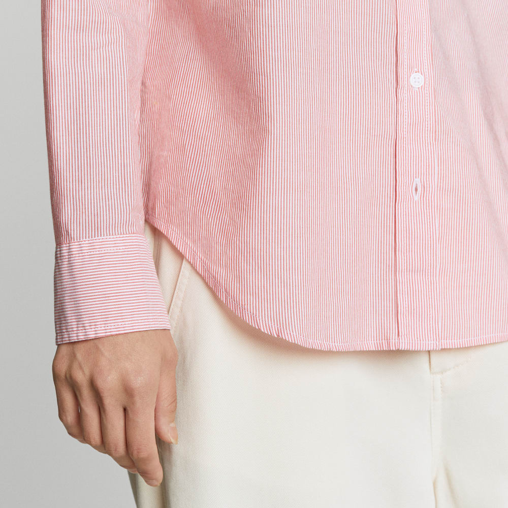 The Must-Have Shirt in Silky Cotton | Mandarin / White - Image 5