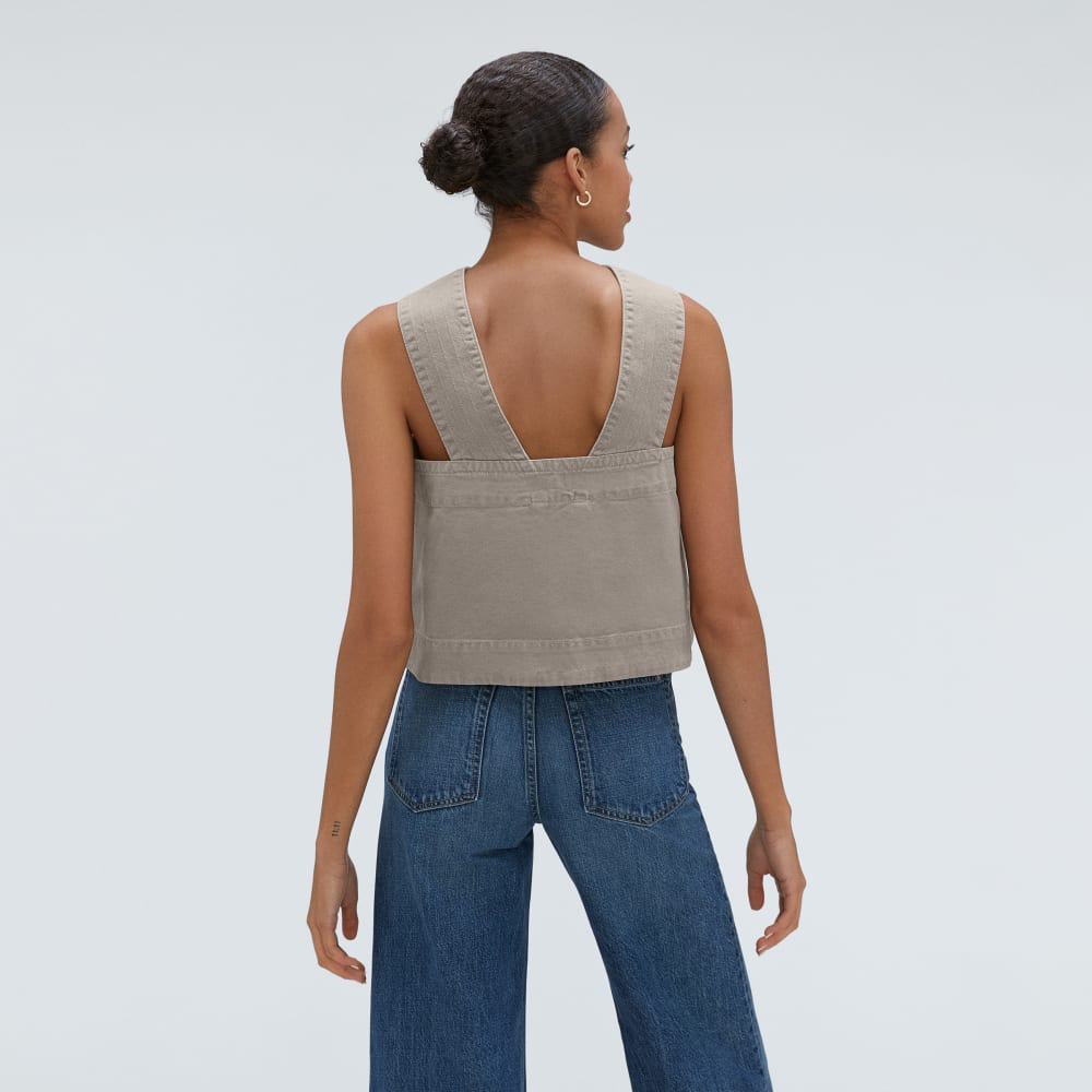 The Cross-Front Apron Top | Clay - Image 3