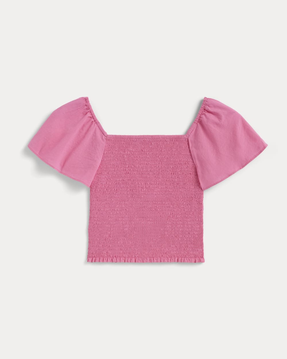 The Gauze Smocked Top | Deep Pink - Image 2