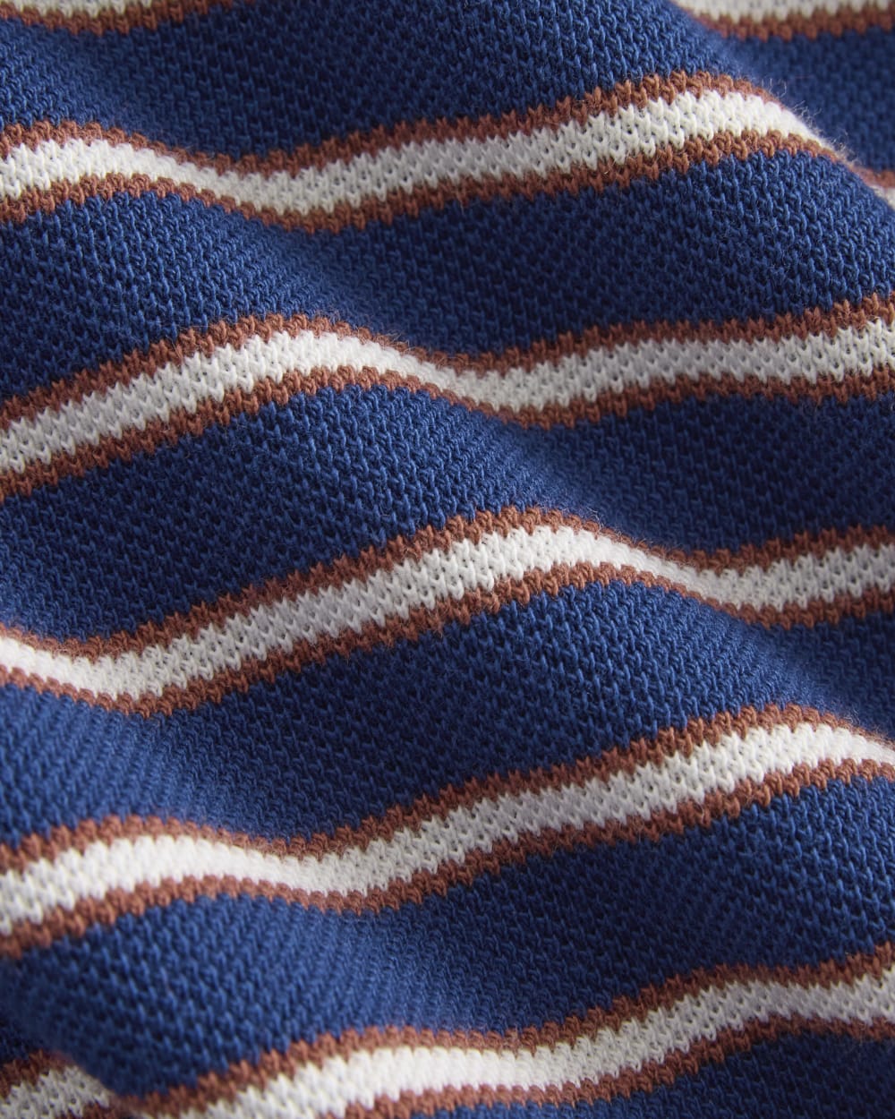 Pique Boxy Polo | Estate Blue/Henna/Gardenia - Image 6