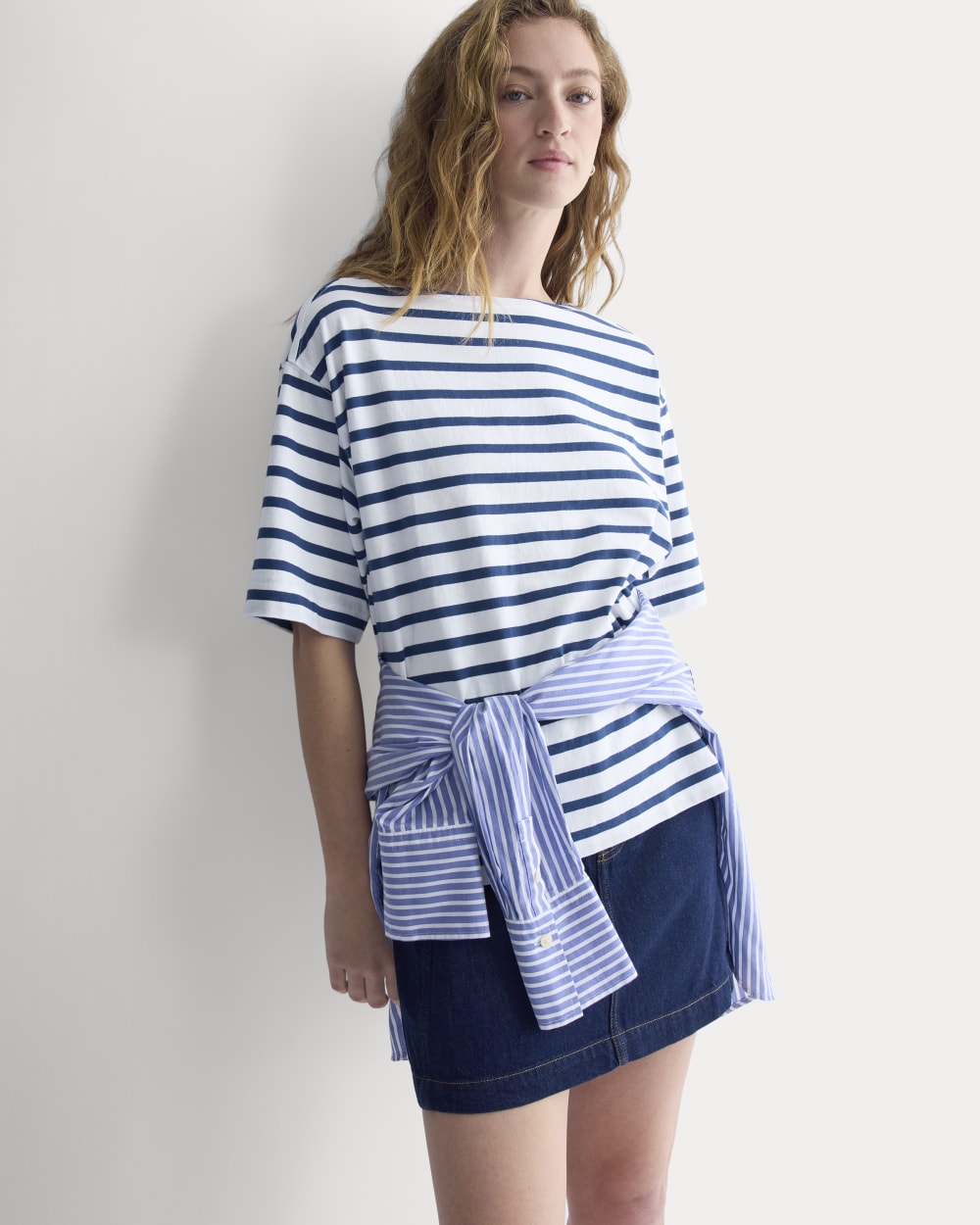 Mariner Tee | White/Estate Blue - Image 5