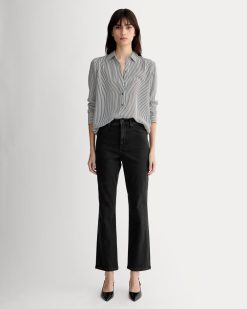 The High-Key Stovepipe Jean | Washed Black