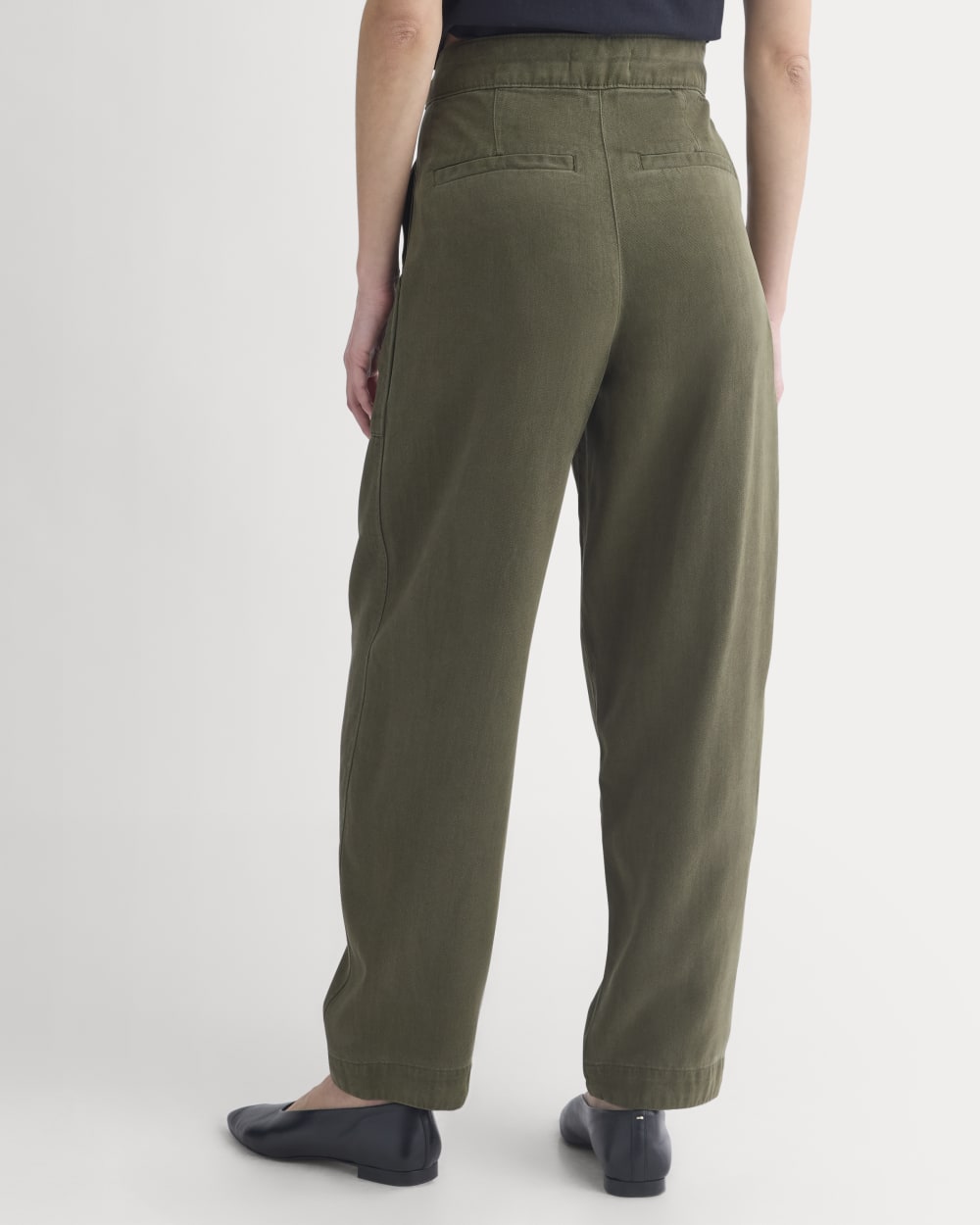 Patch Pocket Ballon Pant in Buttersoft | Olive Night - Image 6