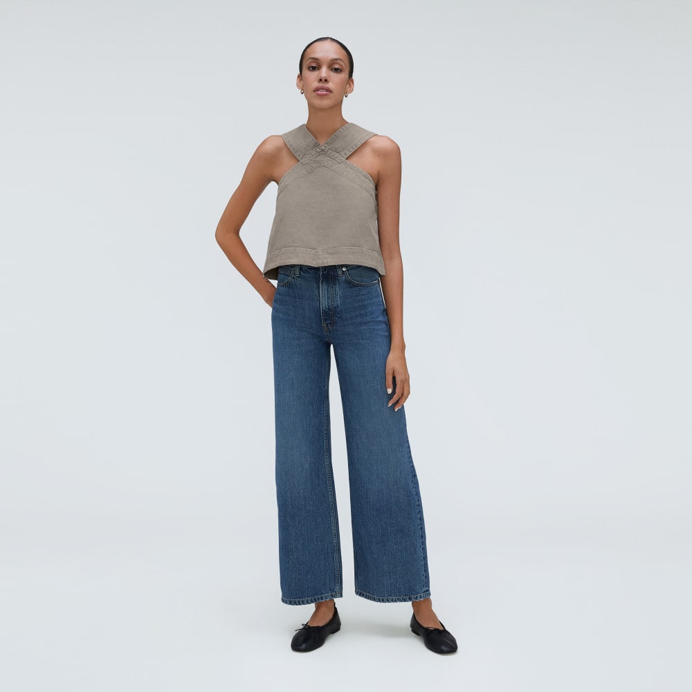 The Cross-Front Apron Top | Clay - Image 7