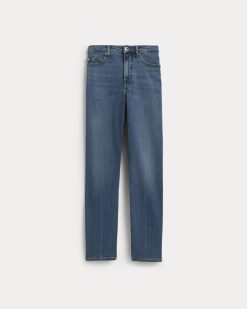 Alternative view of The High-Key Stovepipe Jean | Mid Indigo