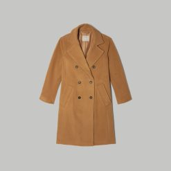 Alternative view of The Italian ReWool® Long Peacoat | Camel