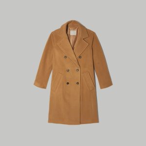 Alternative view of The Italian ReWool® Long Peacoat | Camel