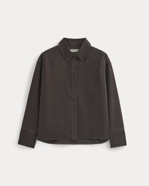 Alternative view of Boxy Shirt in Buttersoft | Coffee Bean