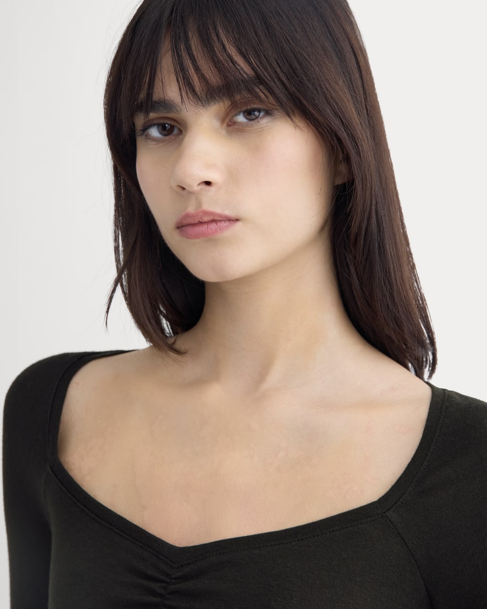 Sweetheart-Neck Top in Butterluxe | Black - Image 4