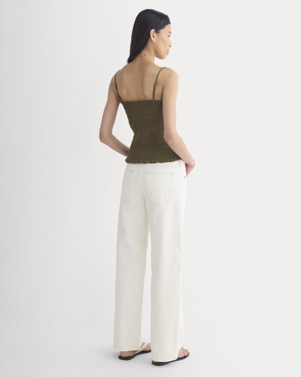 Gauze Smocked Cami | Beech - Image 5