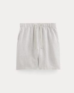 Alternative view of The Linen Easy Short | Stone / White