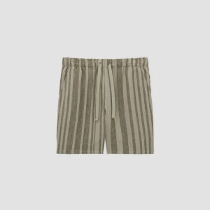Alternative view of The Linen Easy Short | Seagrass / Kalamata