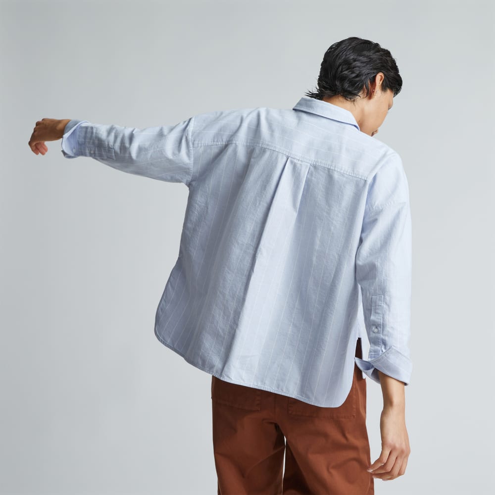 The Boxy Oxford | Periwinkle / White - Image 3